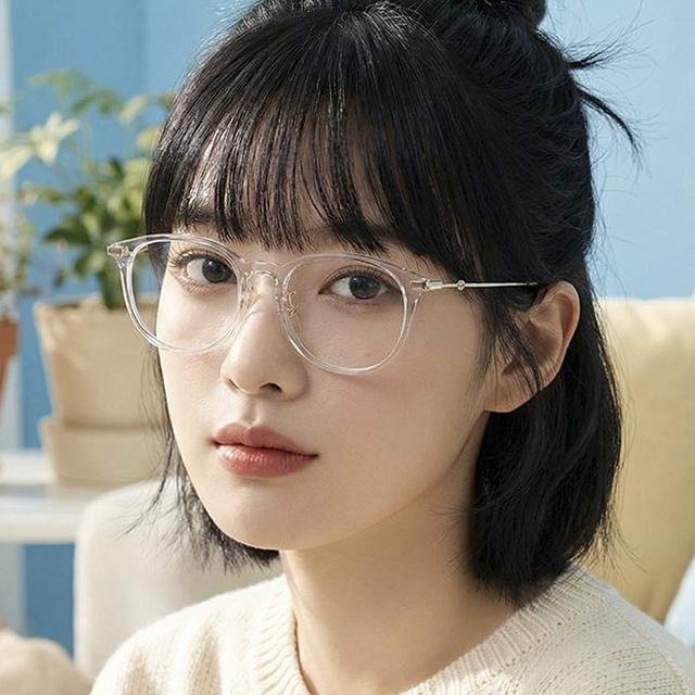GUCCI Transparent Round Acetate Eyeglass Frames Unisex