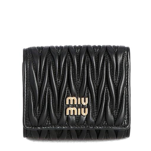 Miu Miu Nappa Leather Black Compact Wallet