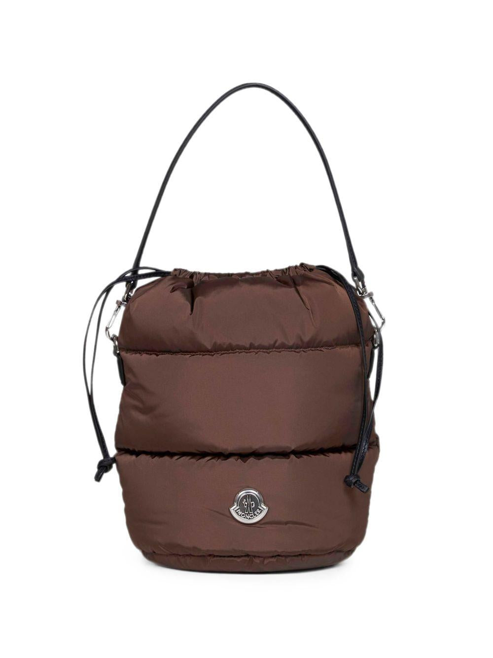 Moncler Leather Shoulder Bag Black Women’s Handbag