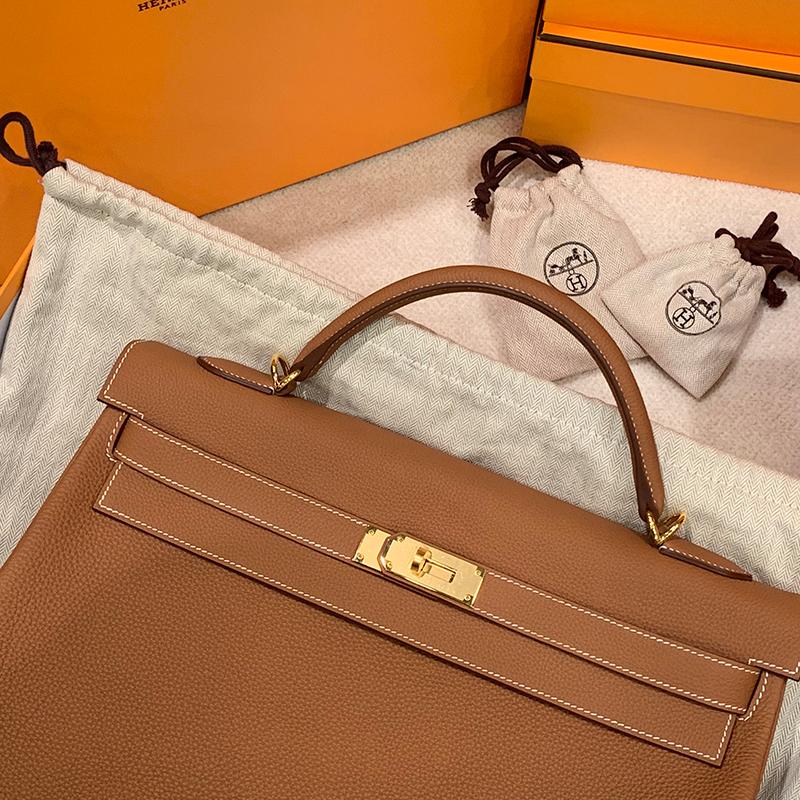 HERMES Kelly Bag Gold Color with Gold Hardware Tote
