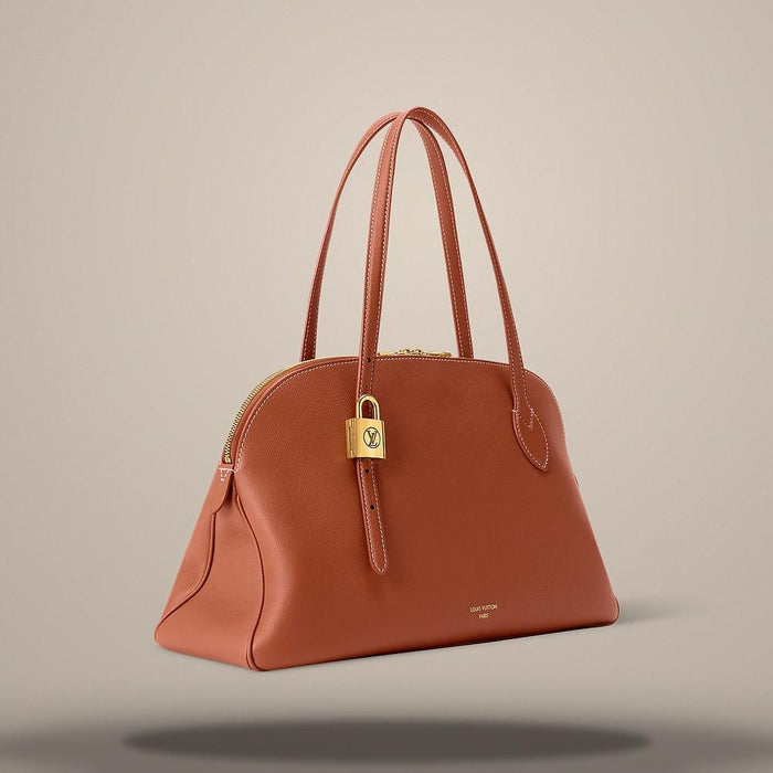 Louis Vuitton Low Key Duffle Tote Shoulder Bag Cognac M26688