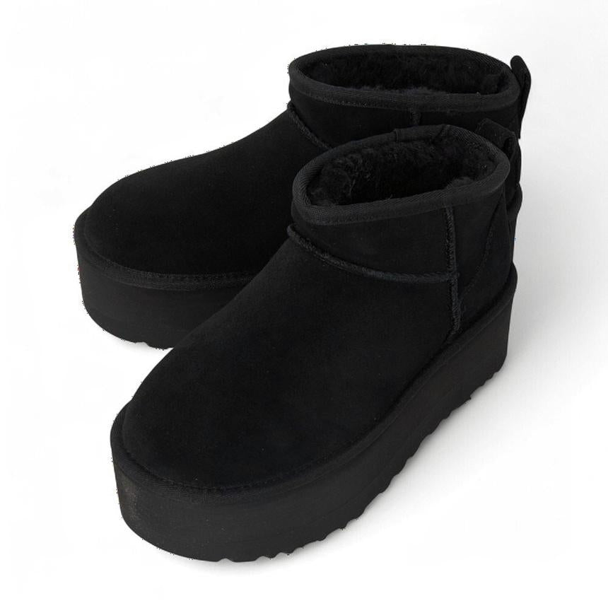 Ugg Classic Ultra Mini Platform Ankle Boots Women Black