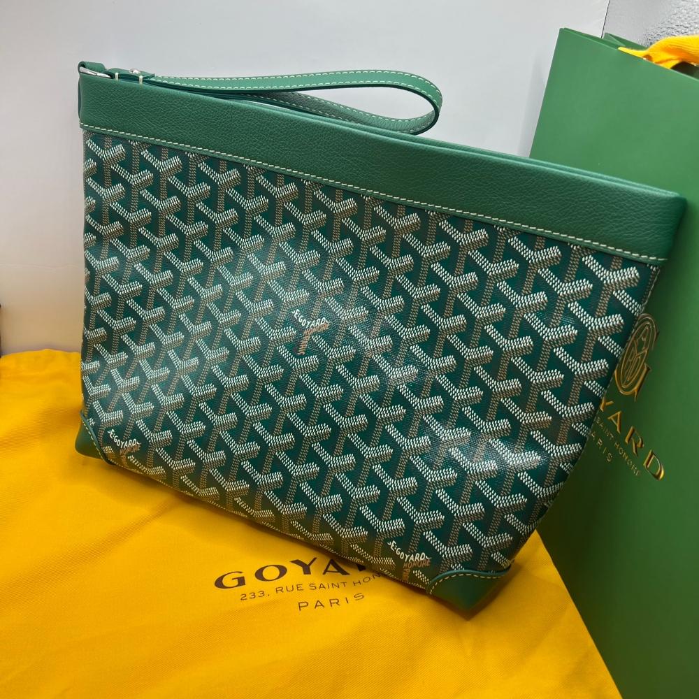 GOYARD Goyardine Coated Canvas Clutch Pouch Unisex All Colors