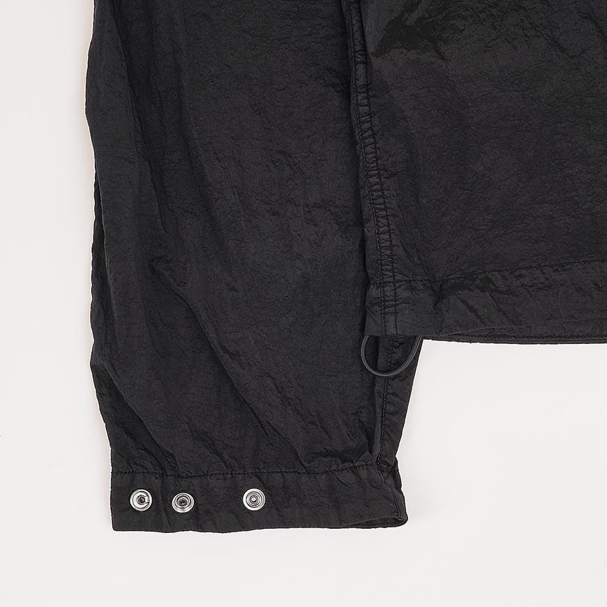 STONE ISLAND Men’s Water-Resistant Windproof Hooded Jacket Black
