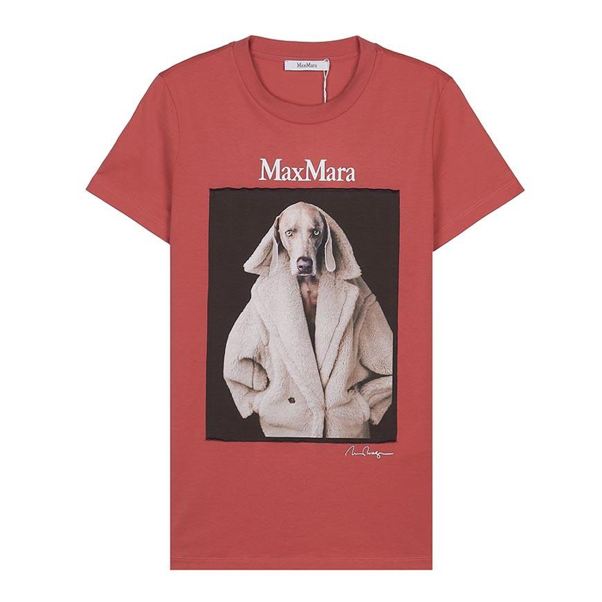 Max Mara Women’s VALIDO Short-Sleeve T-Shirt White Cotton