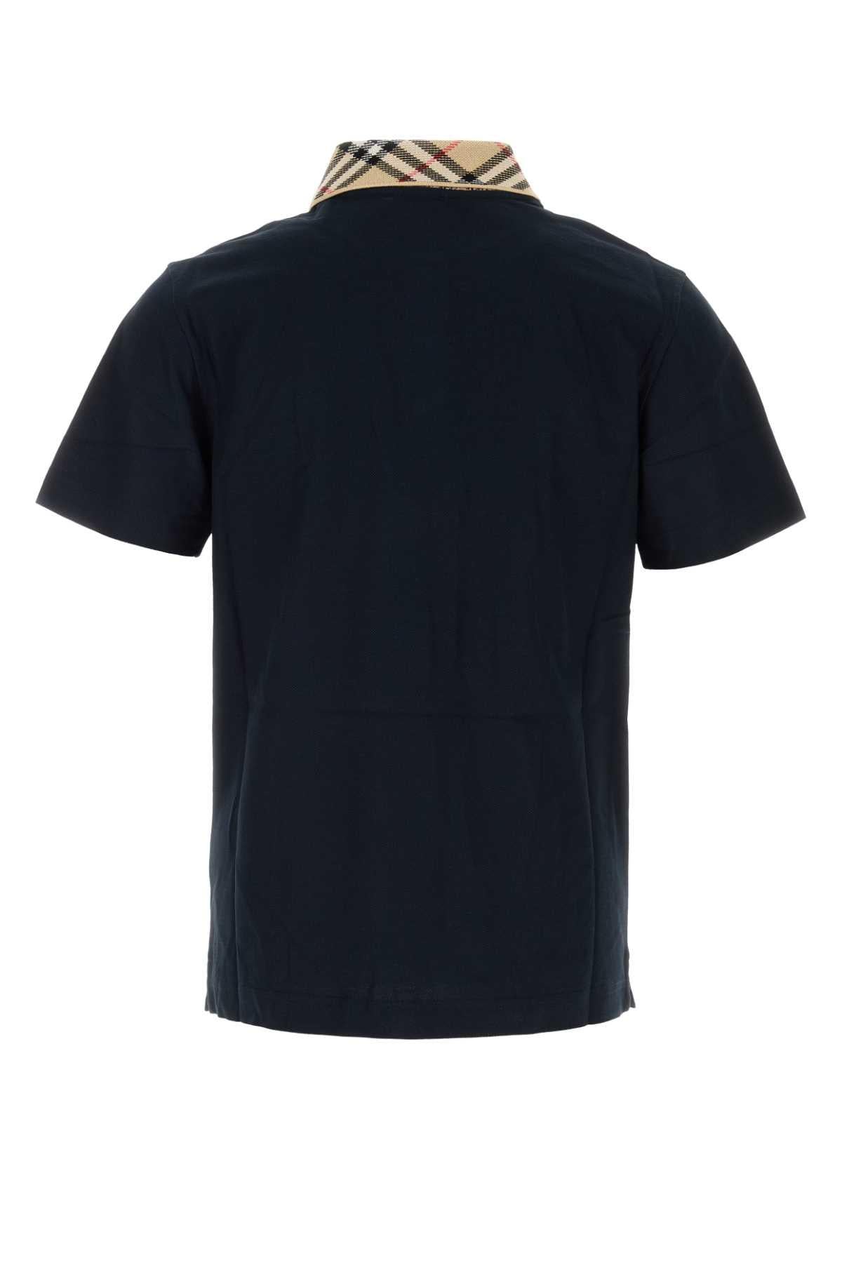 BURBERRY Short Sleeve Polo Shirt Black Cotton Men’s