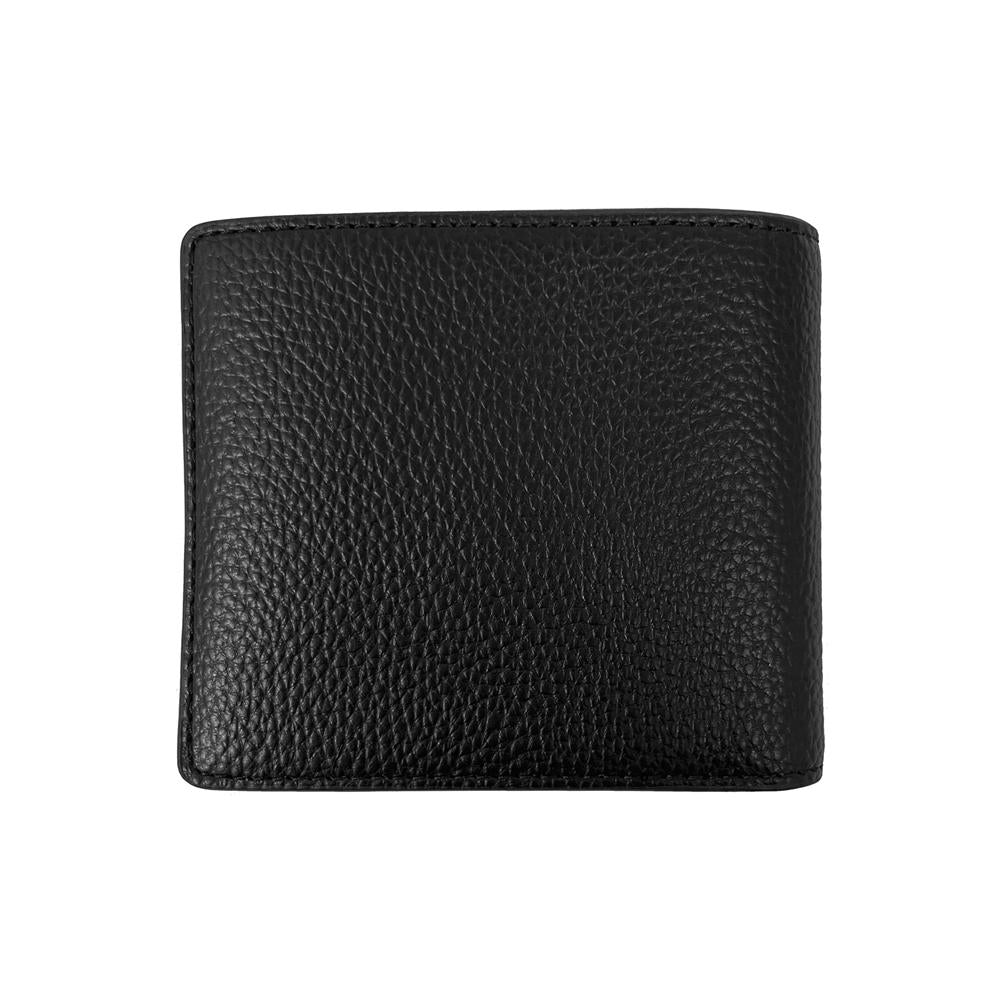 Vivienne Westwood Black Leather Bifold Wallet with ORB Logo