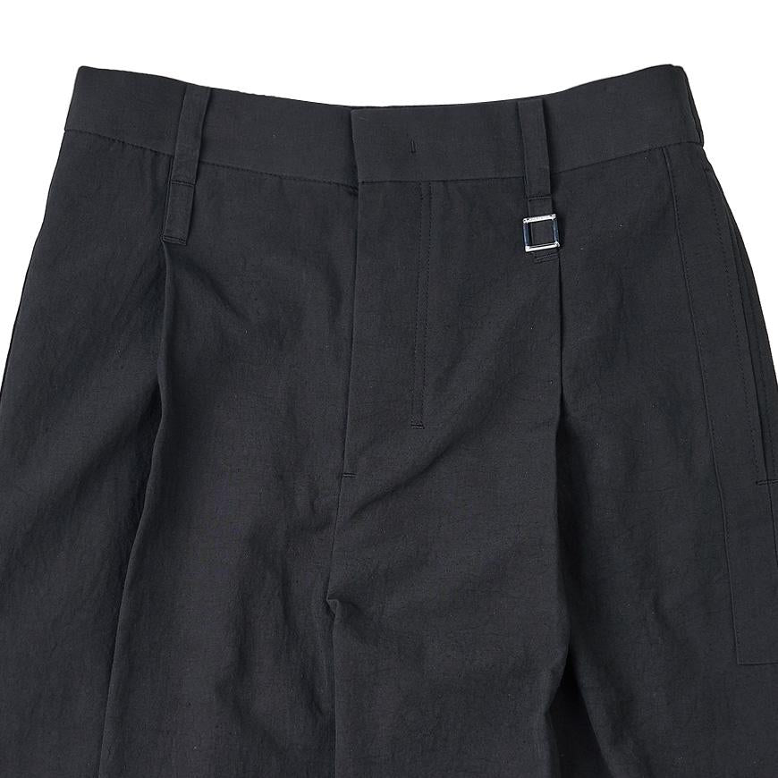WOOYOUNGMI Men’s Hemp Sweatpants Joggers Black