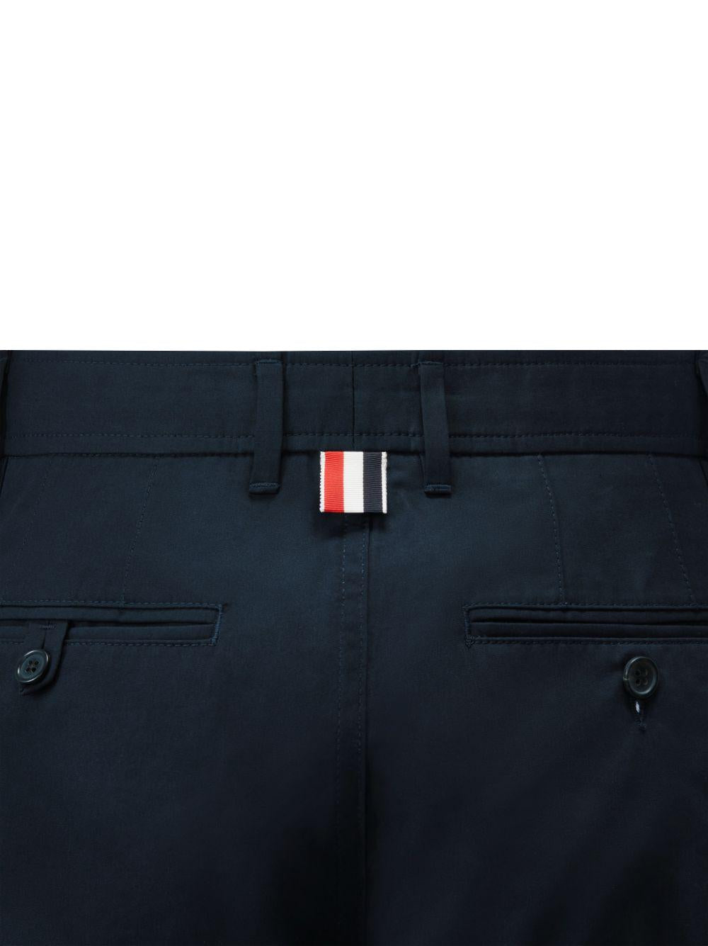 THOM BROWNE Grey Wool Tailored Suit Pants