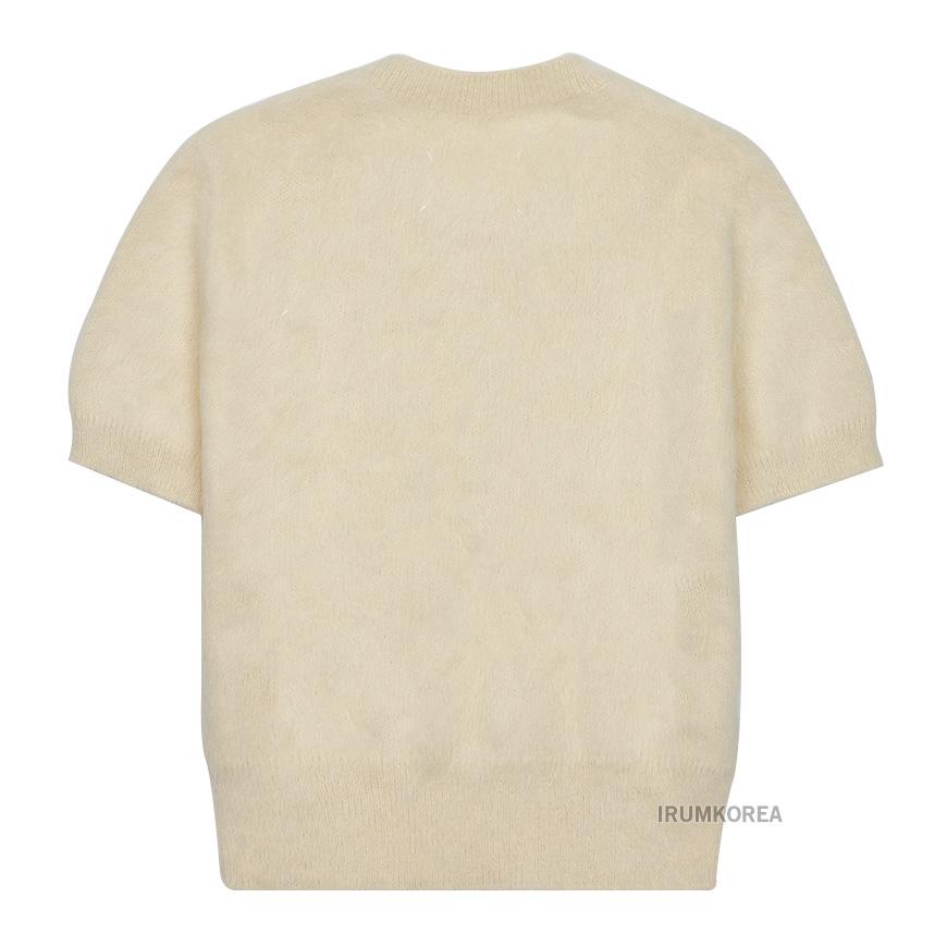 Maison Margiela Women’s Angora Short-Sleeve Crewneck Sweate S29HL0003 S18269 150