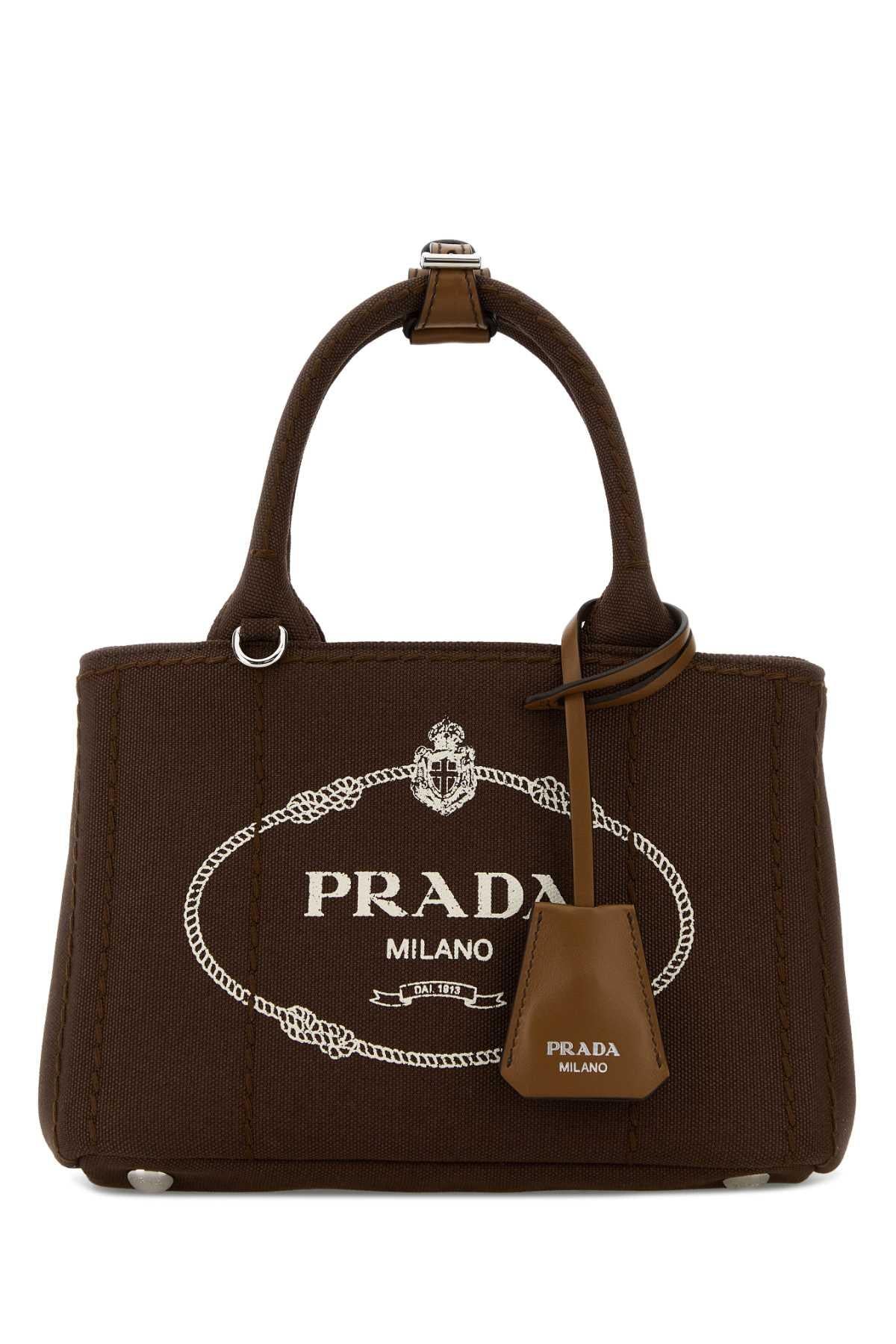 PRADA Leather Tote Bag Black