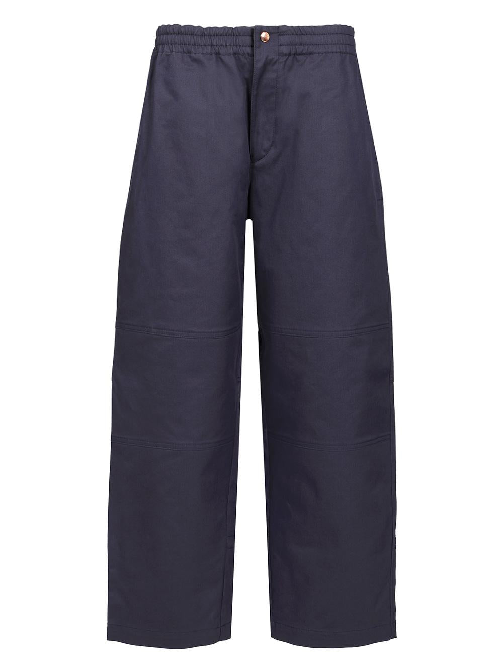Moncler Navy Cropped Trousers Men’s Pants