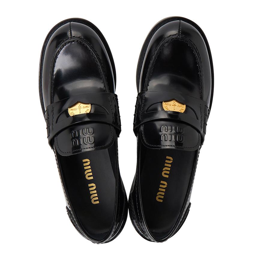 Miu Miu Women’s Penny Loafers 5D773D ULX F0002
