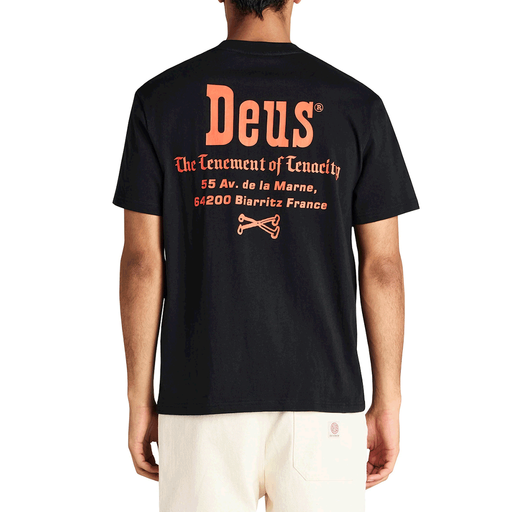 Deus Ex Machina Showdown Short Sleeve T-Shirt for Men Black DMP251947D BLK