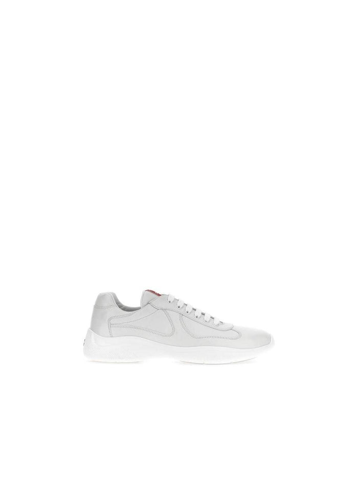 PRADA Americas Cup Nappa Leather Low-Top Sneakers Black