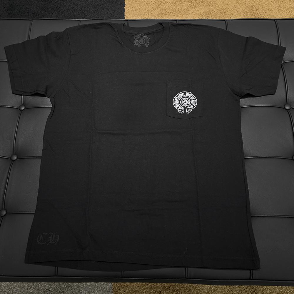 Chrome Hearts Horseshoe Logo Pocket Short Sleeve T-Shirt Black