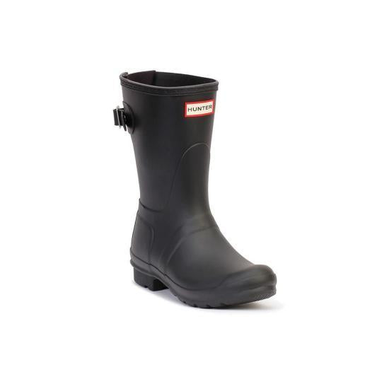 HUNTER Rubber Rain Boots for Women WFS1013RMABLK BLACK DOM