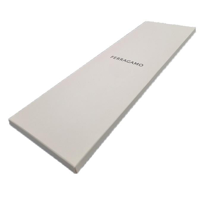 Ferragamo Gancini Logo Silk Skinny Scarf