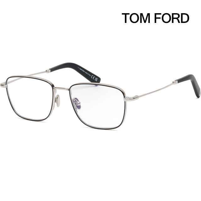 TOM FORD Blue Light Blocking Metal Square Unisex Eyeglasses Frame TF5748B 002