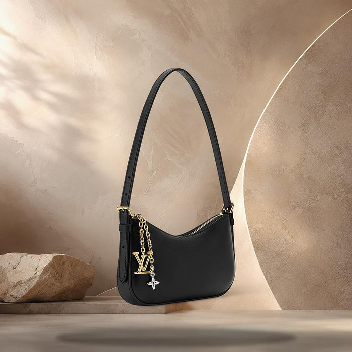Louis Vuitton Pochette LV Bloom Black Tote Bag M29456