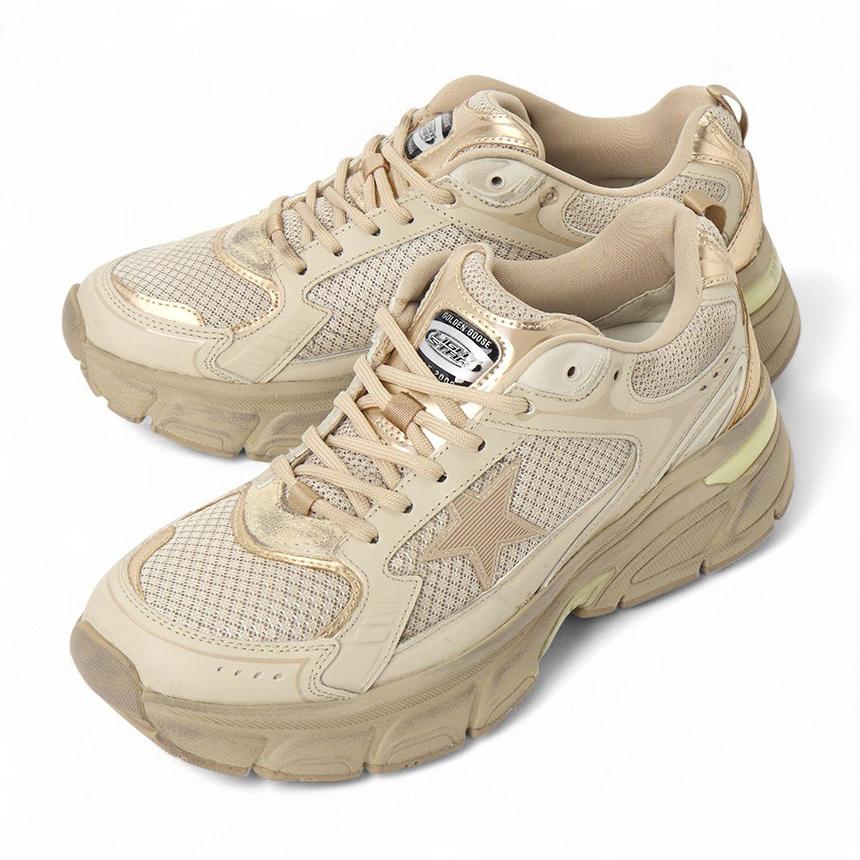 GOLDEN GOOSE Lightstar Men’s Low-Top Sneakers White Leather