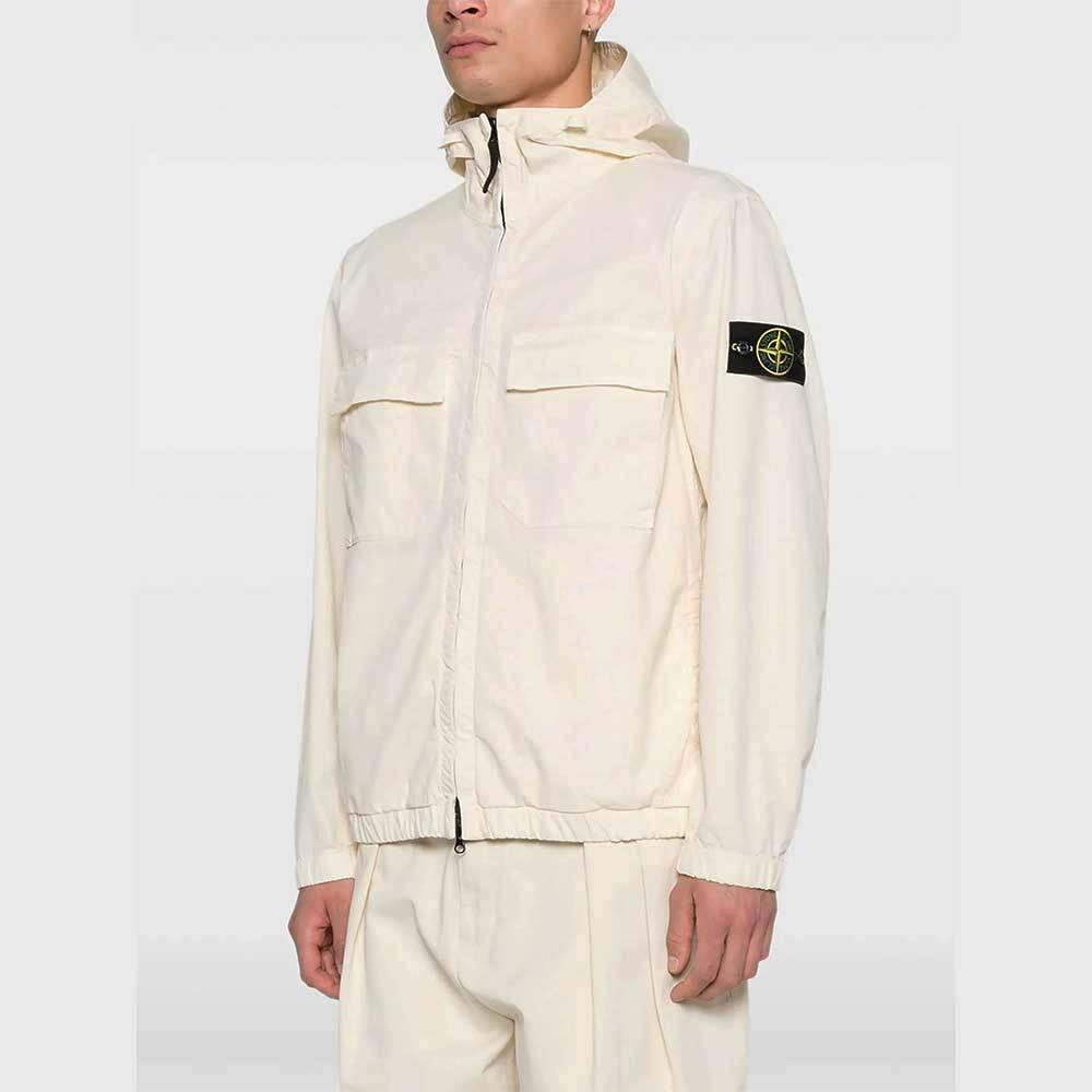 STONE ISLAND Nylon Overshirt Jacket Charcoal Men