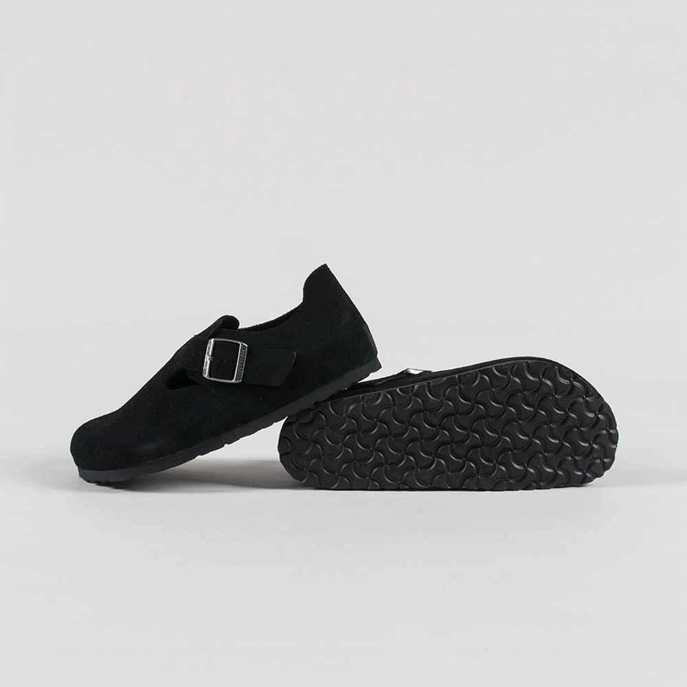 Birkenstock London Leather Low-Top Sneakers Men Black