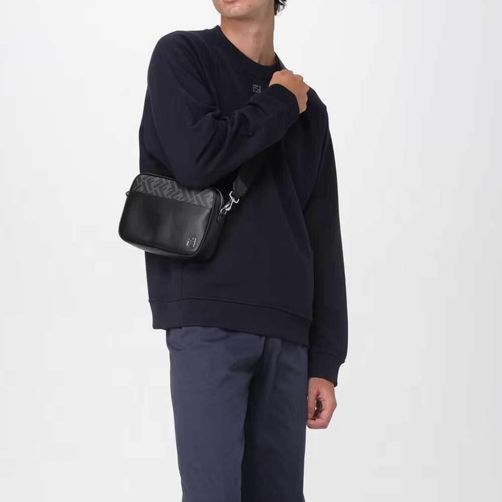 FENDI FF Monogram Camera Bag Crossbody for Men