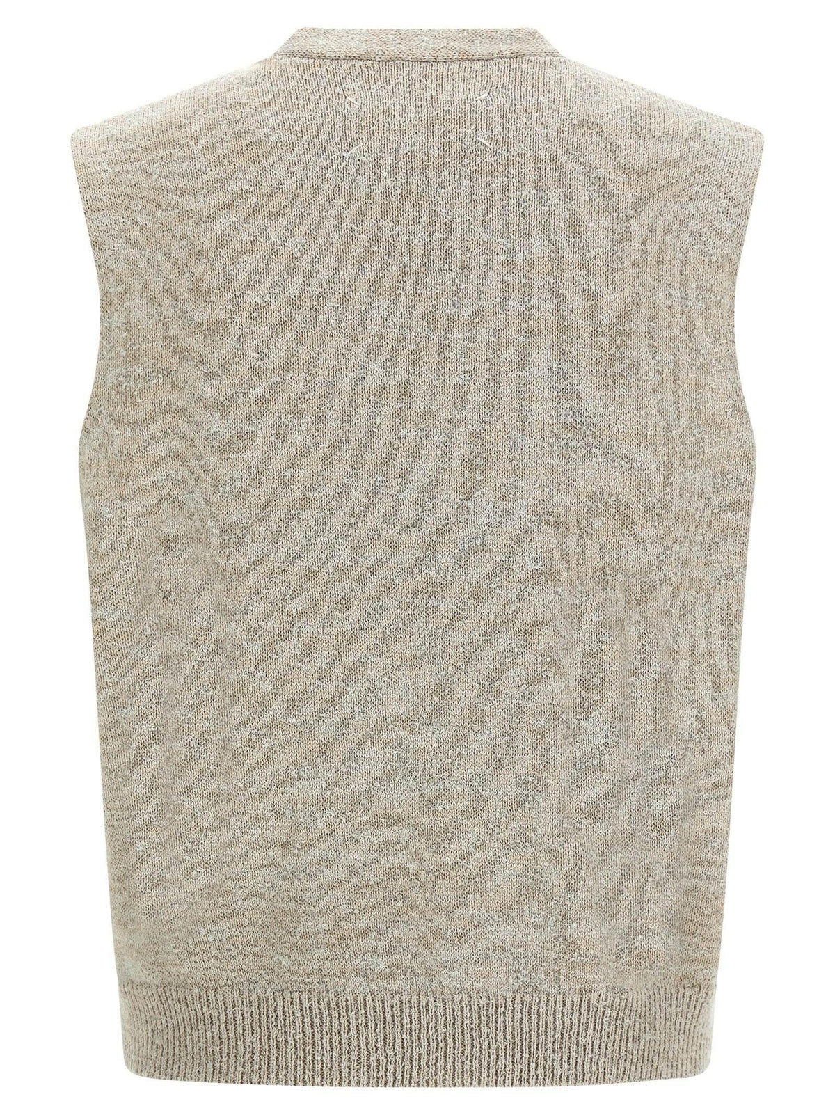 Maison Margiela Black Wool Knit Vest