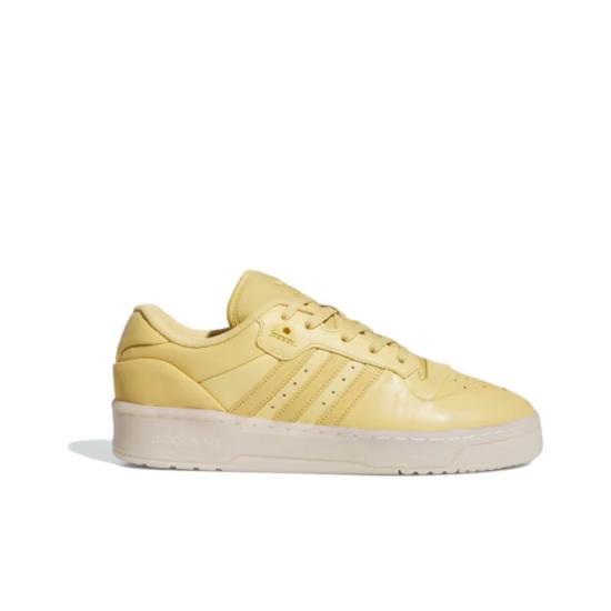 Adidas White Leather Low-Top Sneakers for Men IG6496 DOM