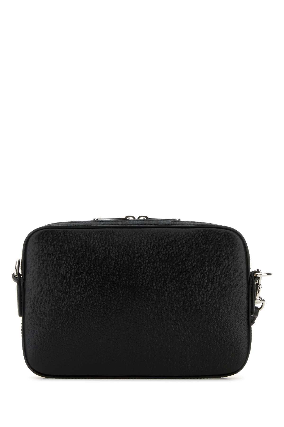 GUCCI Black Leather Crossbody Bag