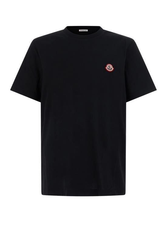 Moncler Black Short Sleeve T-Shirt for Men