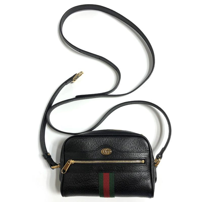GUCCI Ophidia Mini Shoulder Bag Black 517350 DJ2DG 1060