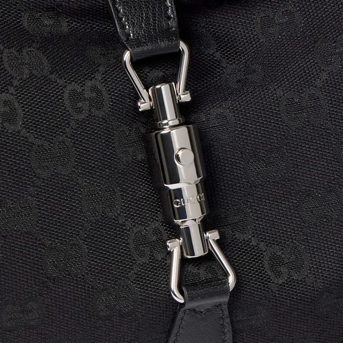 GUCCI Jackie 1961 Medium Leather Shoulder Bag Black