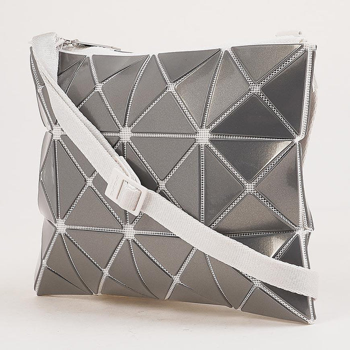 Issey Miyake Metallic Lucent Crossbody Bag Black