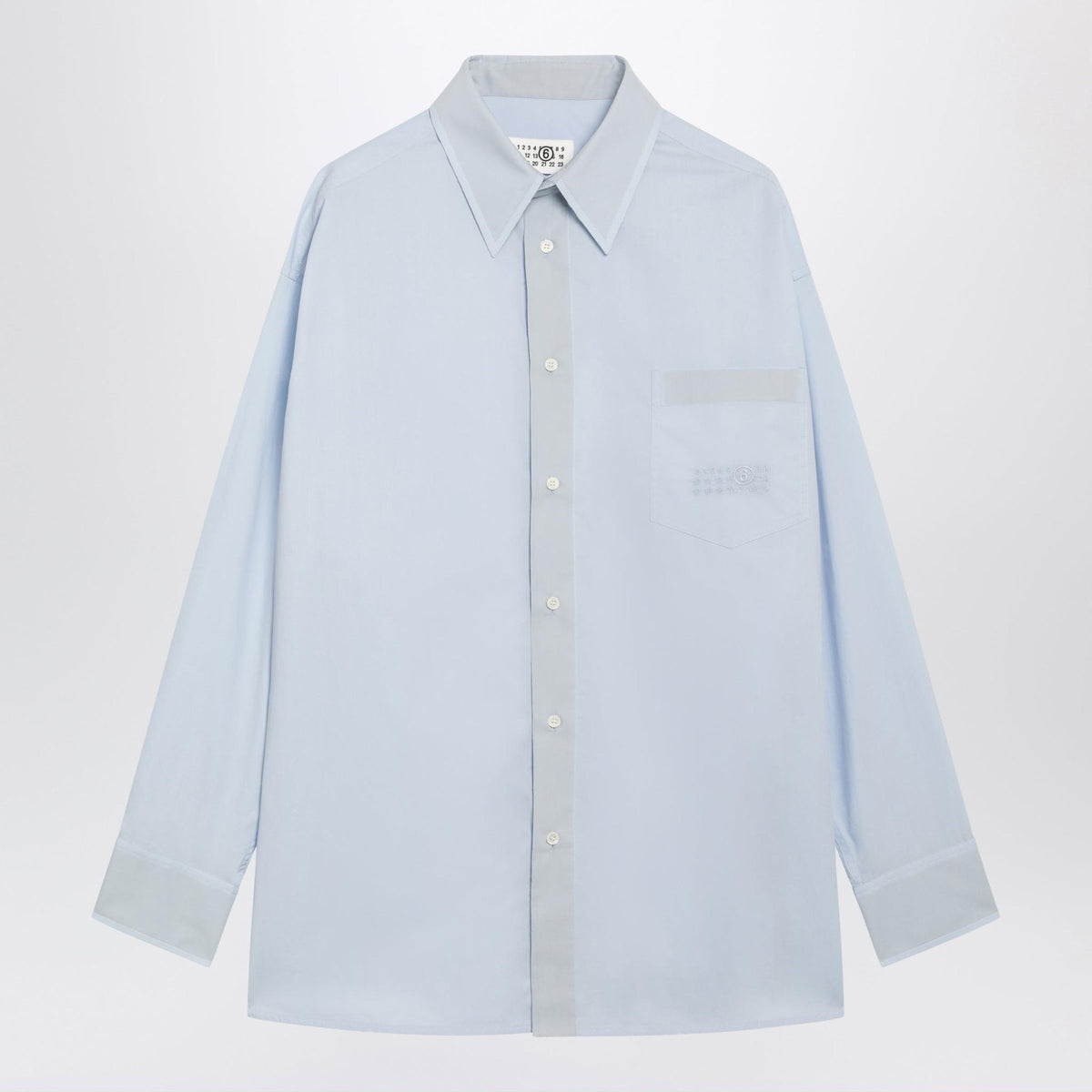 Maison Margiela Long Sleeve Button-Up Shirt Men’s Cotton White