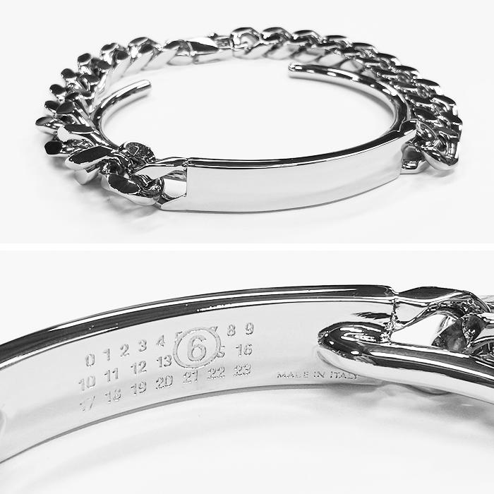 MM6 Enamel Logo Cuff Bracelet SM6UY0098 P8371 951