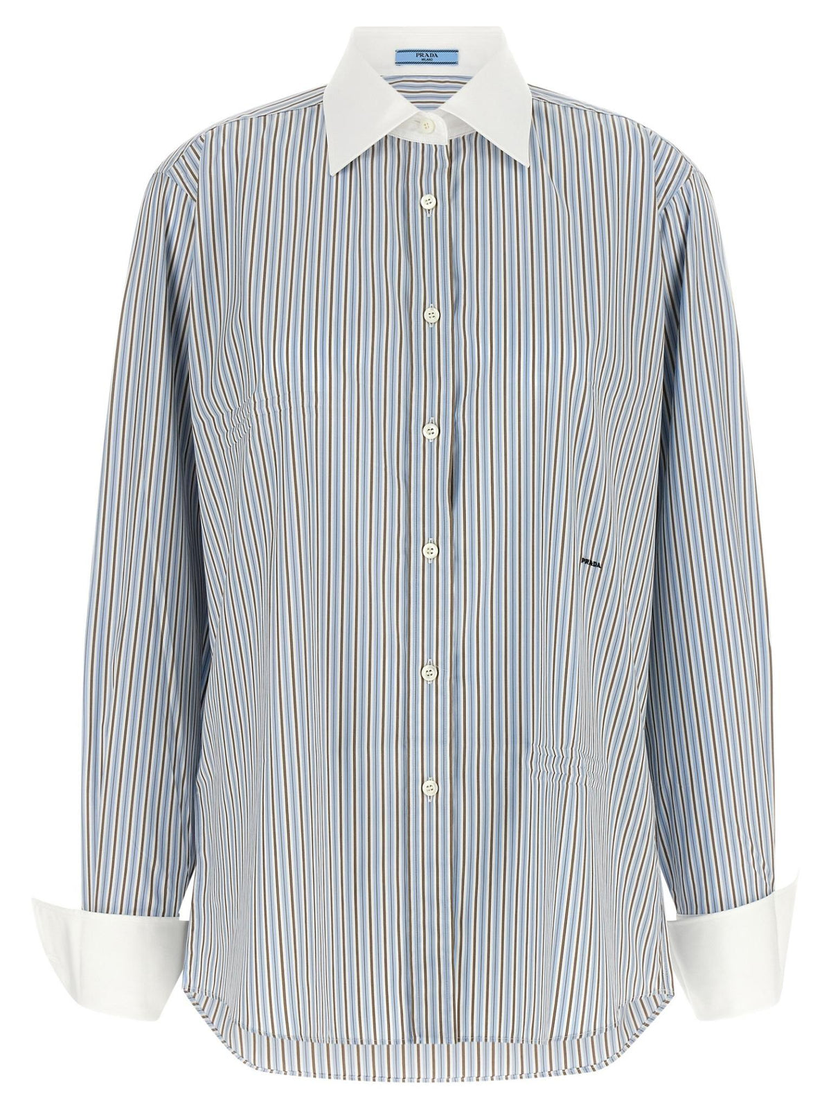PRADA Long Sleeve Black Button-Up Shirt