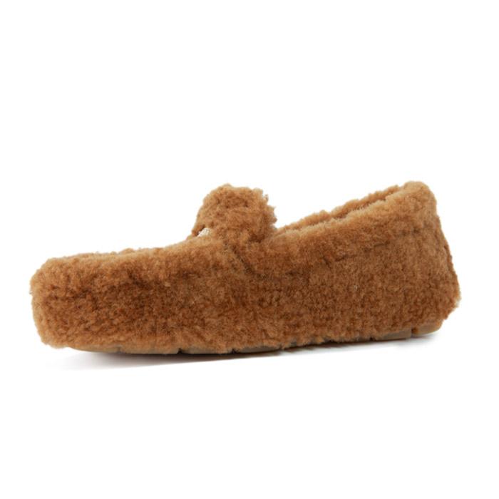 PRADA Shearling Driving Loafers 1DD087 MPD F098L