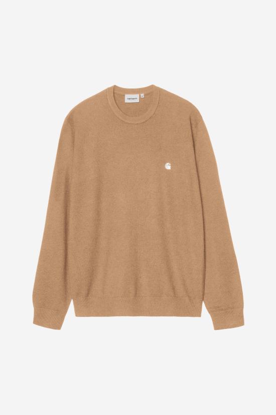 CARHARTT WIP Madison Sweater Dusty H Wax Men’s Crewneck Knit