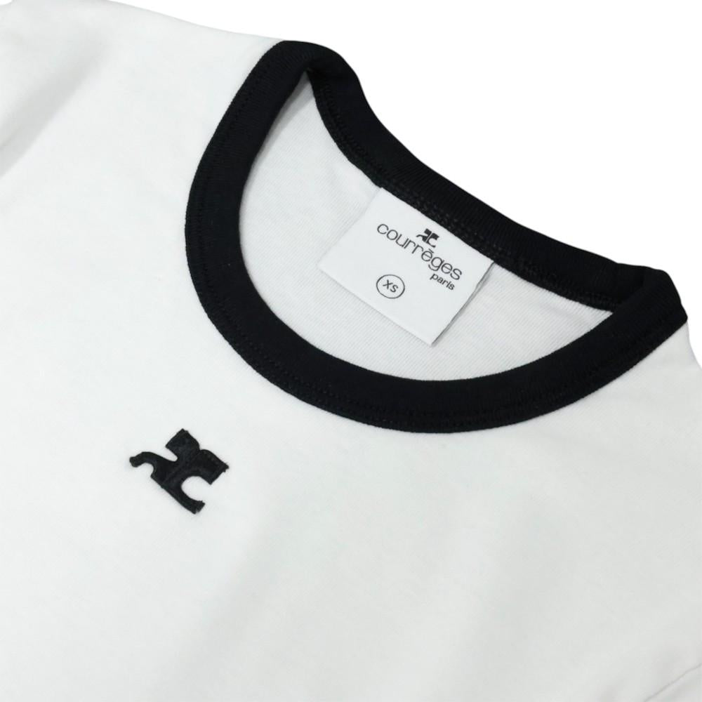 courreges Contrast Trim Re-Edition Women’s Short Sleeve T-Shirt