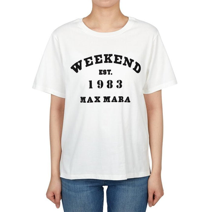 Max Mara Weekend TENUE Short Sleeve T-Shirt White Cotton