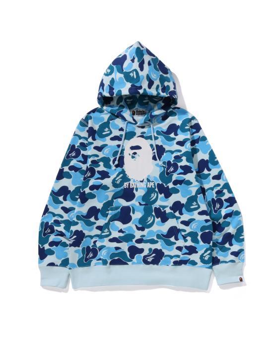 BAPE Blue Hoodie Pullover Sweatshirt Women’s 0ZXSWM009141