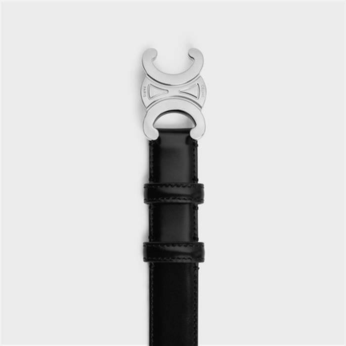 CELINE Medium Triomphe Women’s Belt Black Leather