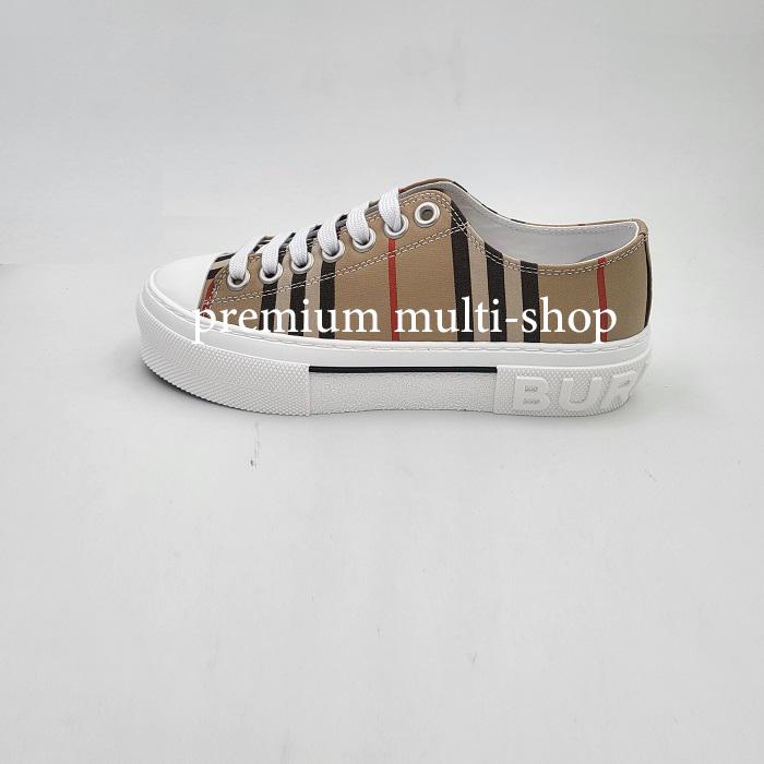 BURBERRY Icon Stripe Low-Top Sneakers Archive Beige