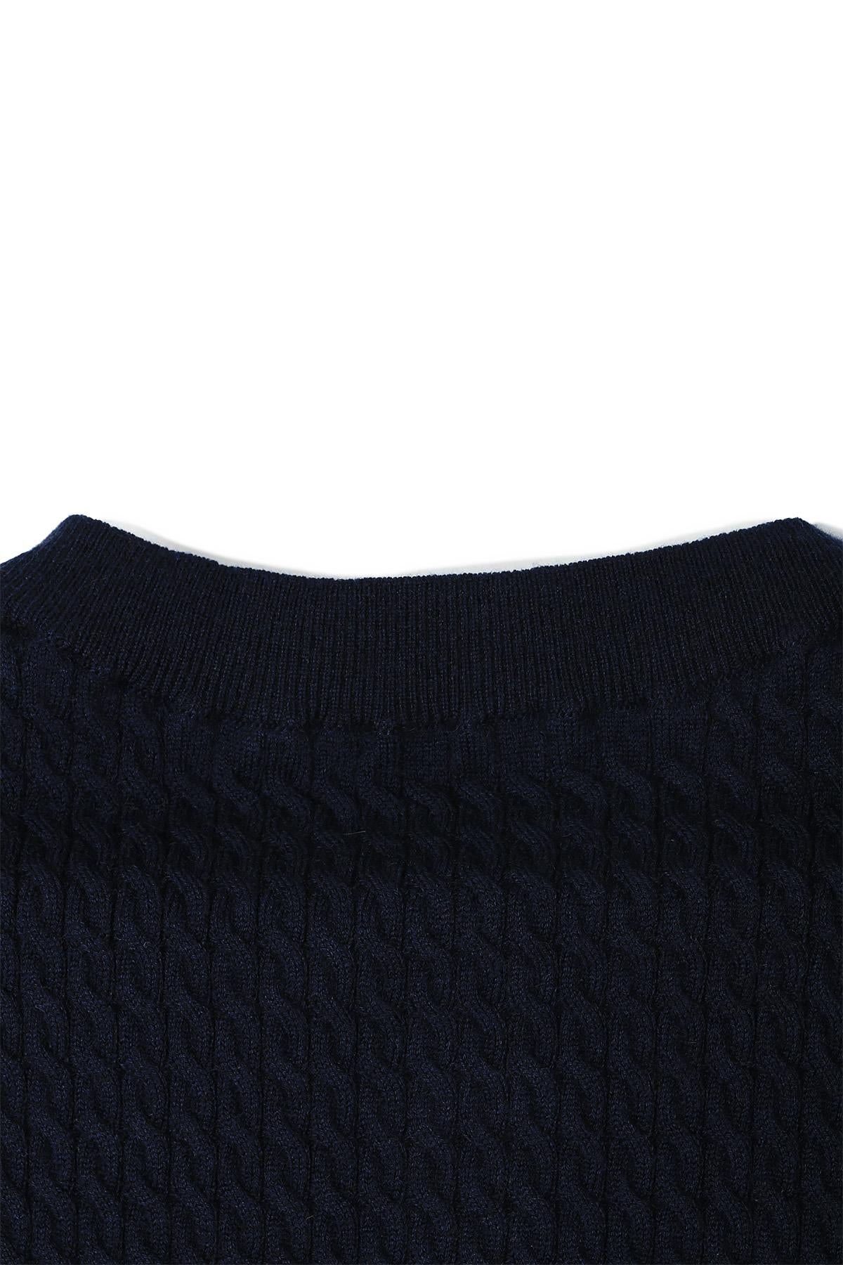 Miu Miu Cashmere Silk Navy Cardigan MMF950 16OO F0008