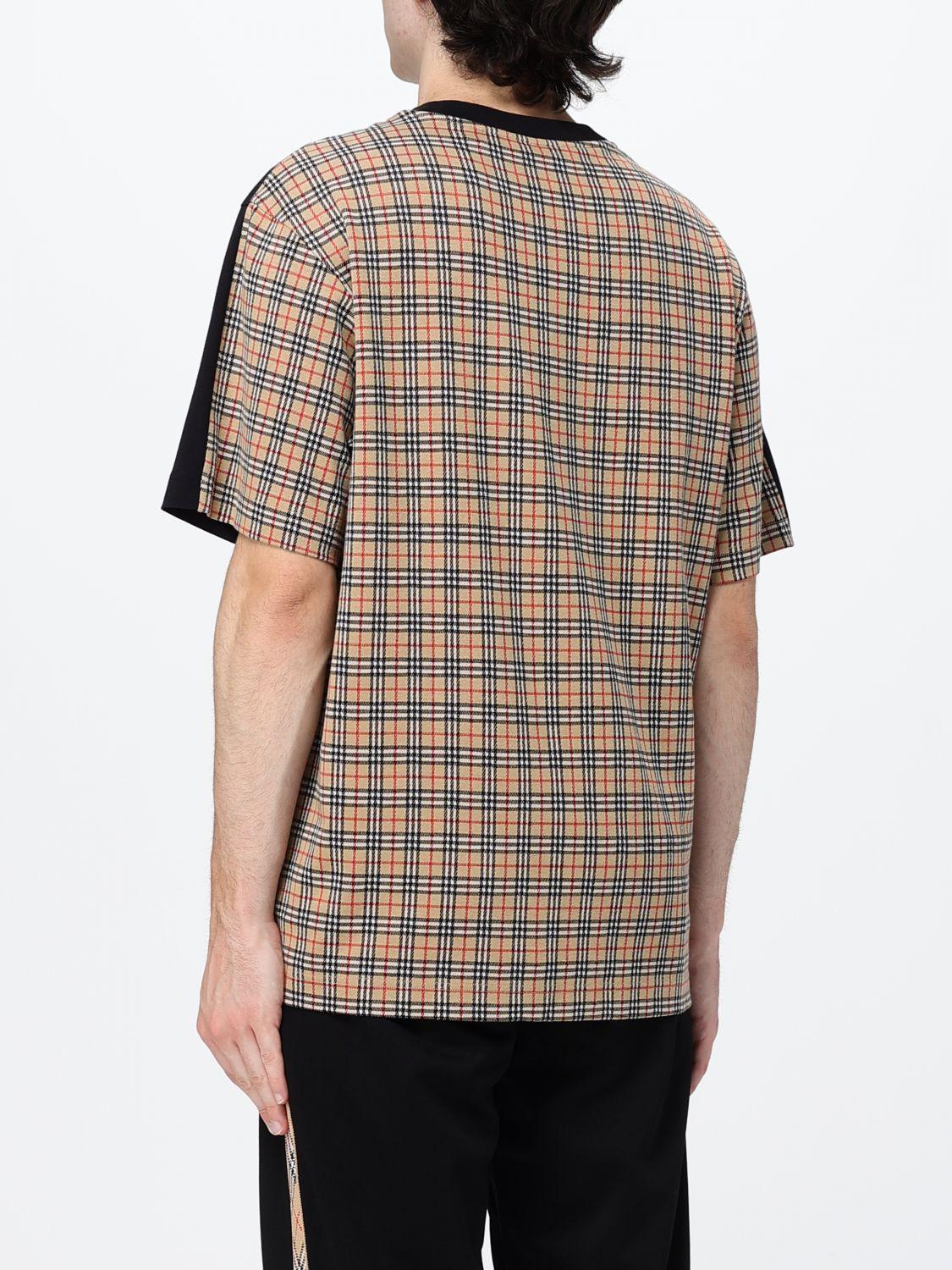 BURBERRY Short Sleeve T-Shirt Men’s Cotton Crewneck Black