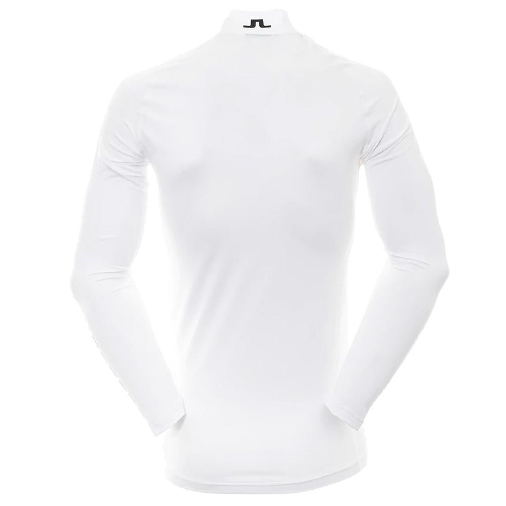 J LINDEBERG Aello High Neck Slim Fit T-Shirt White Men’s