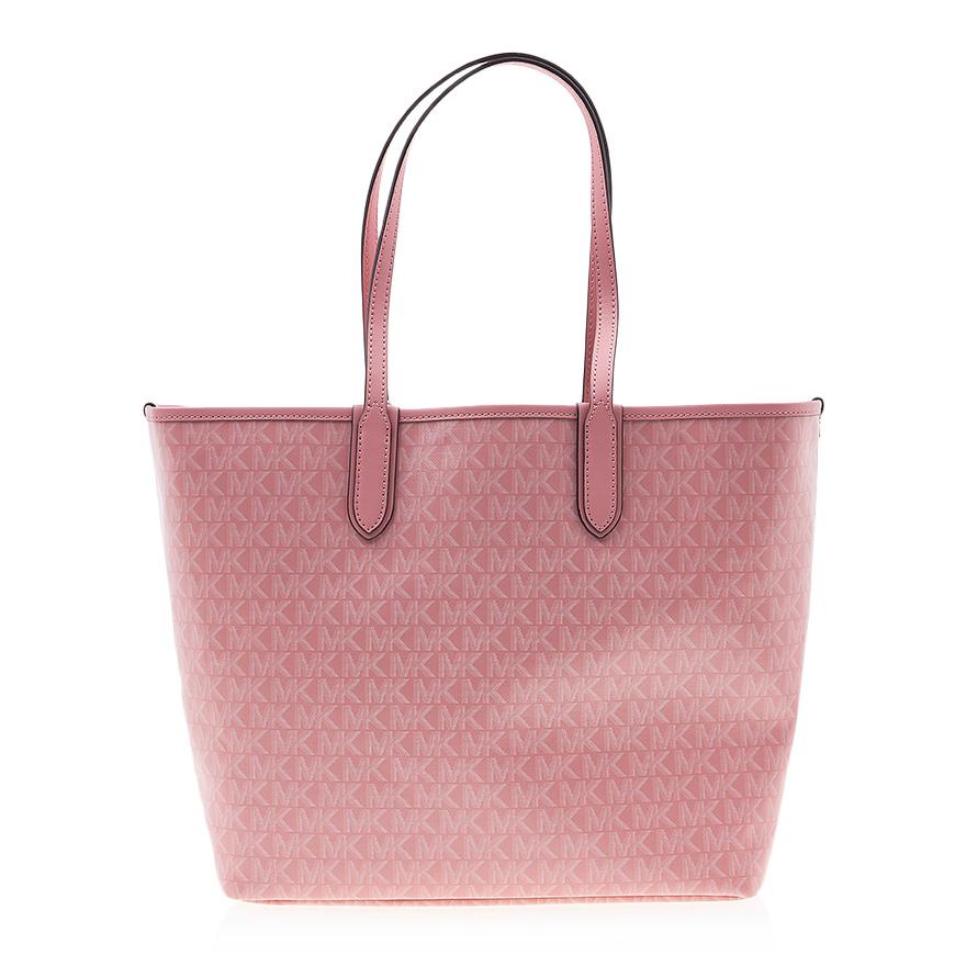 Michael Kors Eliza Large Tote Bag Pink Womens Leather Tote
