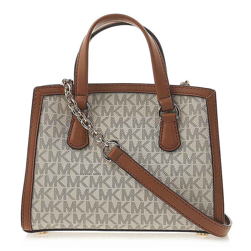 Michael Kors Coated Canvas Chantal Tote Bag Cream